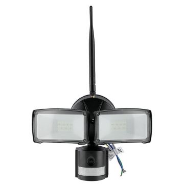 18W Proiector LED cu Senzor WiFi și cameră, Alb rece