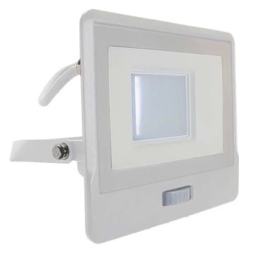 Proiector LED SMD 30W 6400K IP65 CU SENZOR MISCARE - ALB