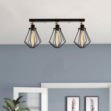 Lustra, Alby, 525NOR1481, Metal, Negru