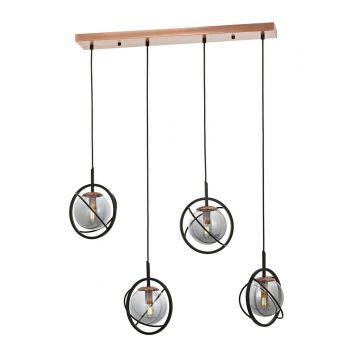 Lustra, Aurora, 301AUR1258, Metal, Negru/Bronz
