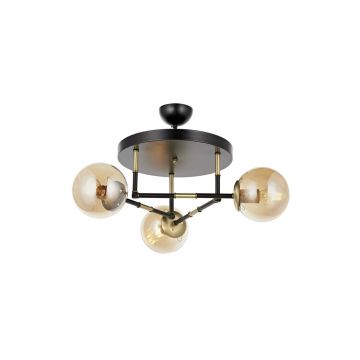 Lustra, Avonni, 683AVN1323, Metal, Negru