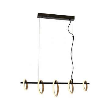 Lustra, Avonni, 683AVN1380, Metal, Galben/Negru