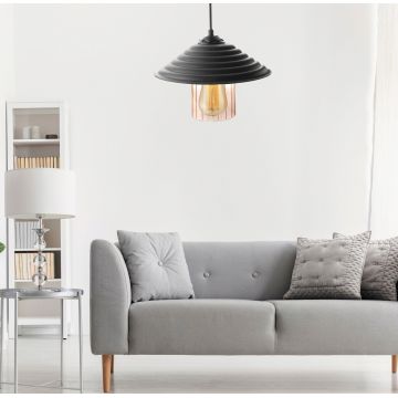 Lustra, Opviq, 390FLH1581, Negru / Miere