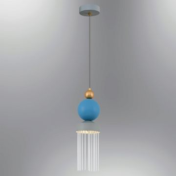 Lustra, Opviq, 414LRC1368, Albastru