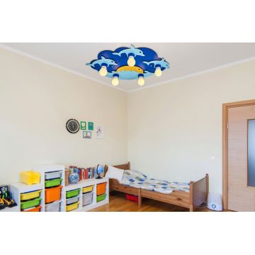 Lustra, Lightric, 414LRC1546, Albastru