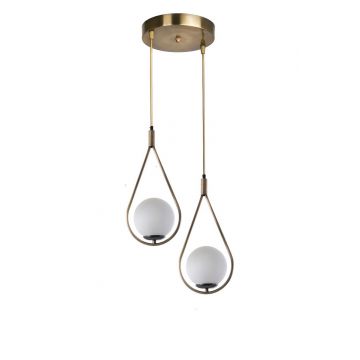 Lustra, Stala, 846STL2867, Metal, Alb / Cupru