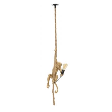 Lustra Monkey, Mauro Ferretti, Ø27 x 60 cm, 1 x E27, 20W, polirasina, auriu