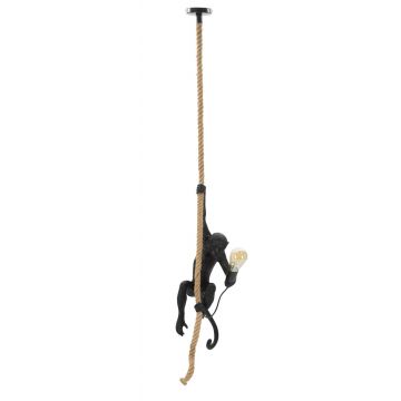 Lustra Monkey, Mauro Ferretti, Ø27 x 60 cm, 1 x E27, 20W, polirasina, negru