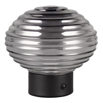 VeiozÄneagrÄu0083/gri LED cu intensitate reglabilÄcu abajur din sticlÄ(Ã®nÄu0083lÈu009Bime 14,5 cm) Earl âu0080Reality