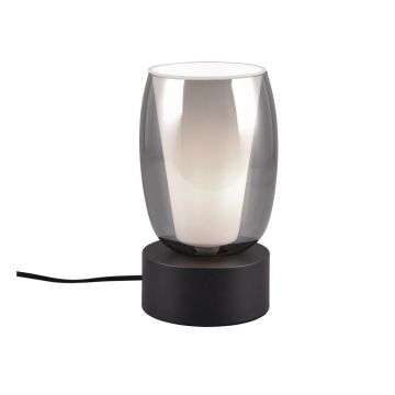 VeiozÄnegru-argintiu cu abajur din sticlÄ(Ã®nÄu0083lÈu009Bime 24 cm) Barret âu0080Trio Select