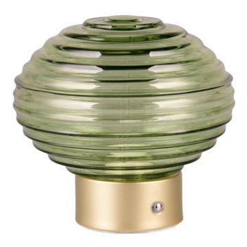 VeiozÄverde/aurie LED cu intensitate reglabilÄcu abajur din sticlÄ(Ã®nÄu0083lÈu009Bime 14,5 cm) Earl âu0080Reality