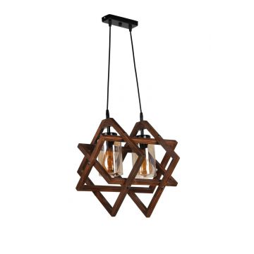 Candelabru, Luin, 8309-2, E27, 60 W, lemn/metal