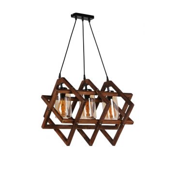 Candelabru, Luin, 8309-3, E27, 60 W, lemn/metal