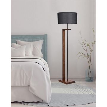 Lampadar, Luin, 8276-1, E27, 60 W, metal/lemn/textil