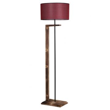Lampadar, Luin, 8277-1, E27, 60 W, metal/lemn/textil