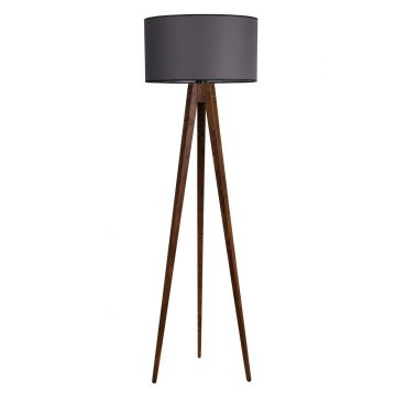 Lampadar, Luin, 8284-1, E27, 60 W, lemn/textil