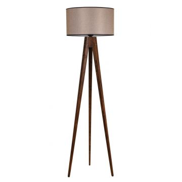 Lampadar, Luin, 8284-2, E27, 60 W, lemn/textil