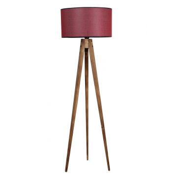 Lampadar, Luin, 8285-1, E27, 60 W, lemn/textil