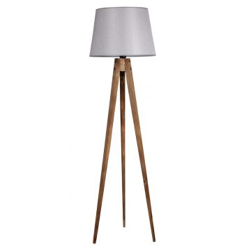 Lampadar, Luin, 8285-7, E27, 60 W, lemn/textil
