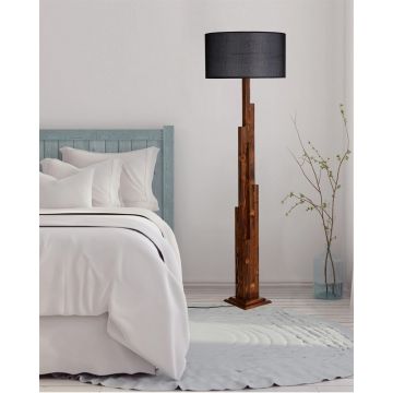 Lampadar, Luin, 8301-1, E27, 60 W, lemn/textil
