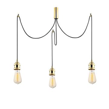 Lustra Kabluni MR - 911, Opviq, 96 x 6 x 102 cm, 3 x E27, 40W, auriu