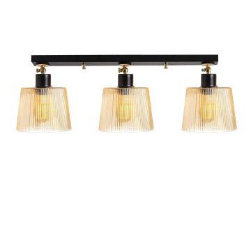 Lustra Kemer N-267, Noor, 68 x 24 cm, 3 x E27, 100W, negru