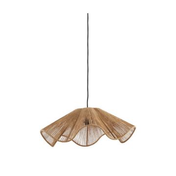 Lustră în culoare naturală cu abajur din iută ø 48 cm Fodara – Light & Living