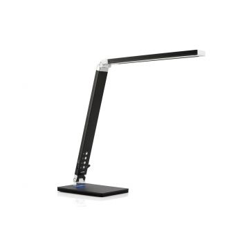 Lampa de masa cu lumina de zi si 5 setari Maximex, Daylight, 12.5x8.5x40 cm, aluminiu/fier/plastic, negru