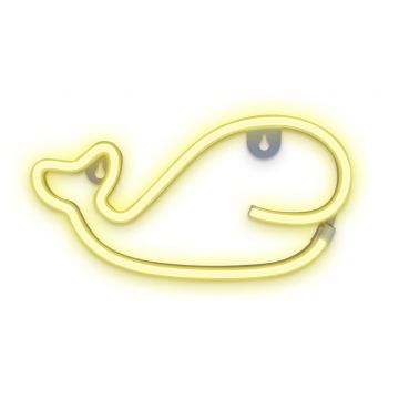 Figurina LED Neon Balena alb cald Bat + USB FLNEO9 Forever Light