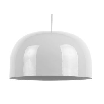 Lustră albă cu abajur din metal ø 40 cm Dome – Leitmotiv