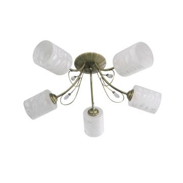 Lustra Morrison Alama+Alb 5xE27 60W