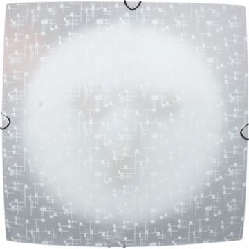 Plafoniera Vibrato Alb 3xE27 60W 400X400mm