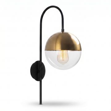 Aplica de perete Sunflux, Negru, 20x31x57 cm