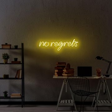 Aplica de Perete Neon No Regrets, 52x16 cm
