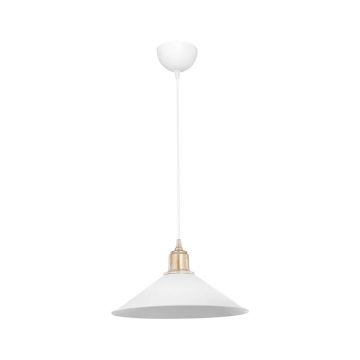 Lustra PWL-0964, Alb - Cupru, D30x62 cm