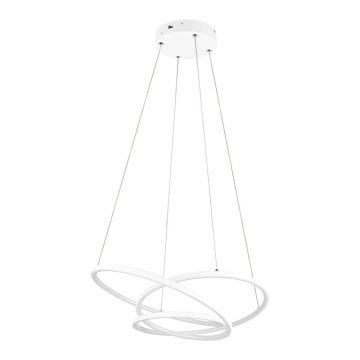 Lustră albă LED cu intensitate reglabilă Darvin – Trio