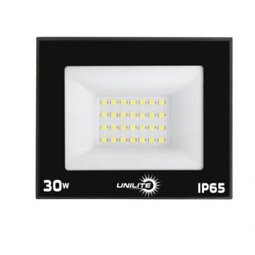 Proiector LED UNILITE UL-118916, lumina rece 6500 K, 30W, 2400 Lumeni