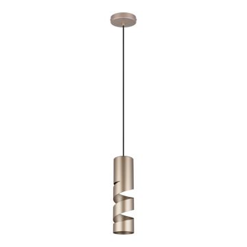 Lustră în culoarea bronz cu abajur din metal ø 12 cm Stream – Trio
