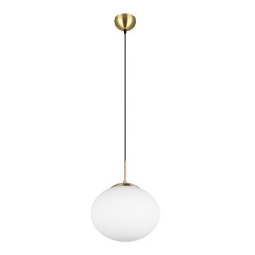 LustrÄalbÄu0083/aurie cu abajur din sticlÄÃ¸ 30 cm Fomento âu0080Trio