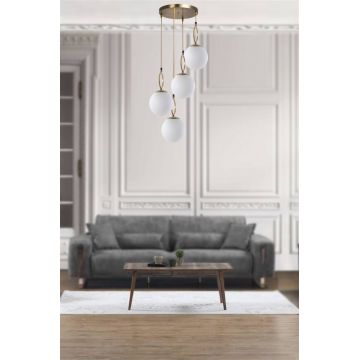 Lustra, Morino, Stala, 30 x 70 cm, 4 x E27, 60W, alb