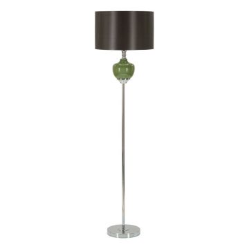 Lampadar verde/gri cu abajur textil (înălțime 160 cm) Eva – Mauro Ferretti