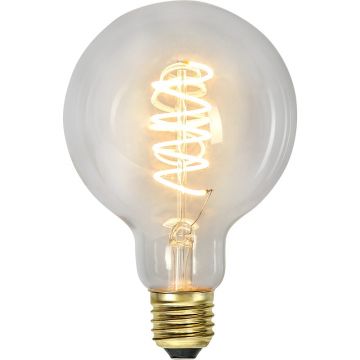 Bec LED/cu filament E27, cu lumină caldă și intensitate reglabilă 4 W Spiral Filament – Star Trading