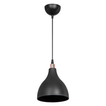 Lustra cu o singura lumina Lofty Pako World Negru 18x18x22 cm