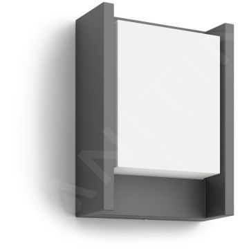 Philips Philips myGarden - Lampă de perete pentru exterior cu LED 17x22 cm, 2700 K, 6 W, antracit 915005193801