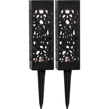 Set de 2 lumini solare cu LED-uri pentru exterior Star Trading Izola, Ã®nÄu0083lÈu009Bime 18 cm