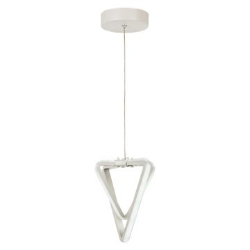 Lustră albă LED din metal ø 20 cm Baris – Squid Lighting