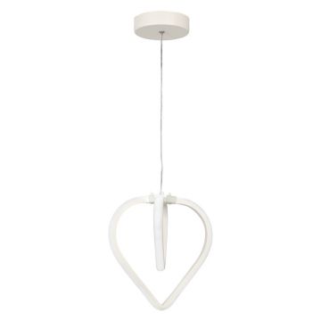 Lustră albă LED din metal ø 22 cm Sevinc – Squid Lighting
