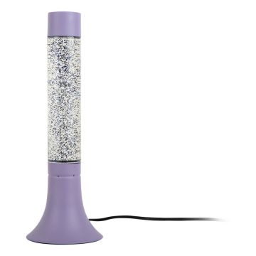 Veioză mov cu abajur din sticlă (înălțime 37,5 cm) Astro Glittler – Leitmotiv