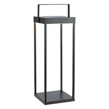 Felinar cu LED negru solar/cu USB (înălțime 53 cm) pentru exterior Pure – Markslöjd