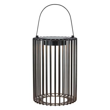Felinar cu LED negru solar/cu USB (înălțime 54 cm) pentru exterior Cavia – Markslöjd